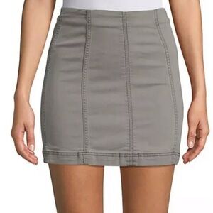 Free People Classic Olive/Grey Toned Skirt